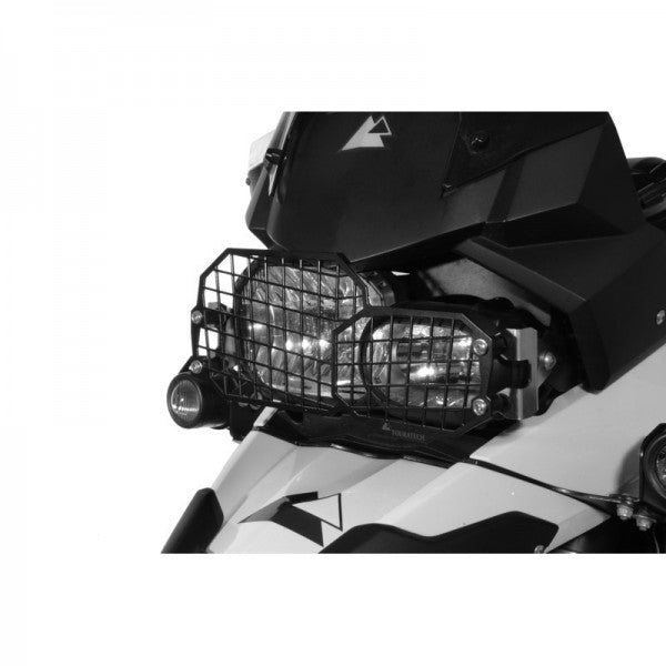 Touratech S/S headlight protector black, with QR fastener BMW F650GS(Twin)/F700GS/F800GS/ Adventure