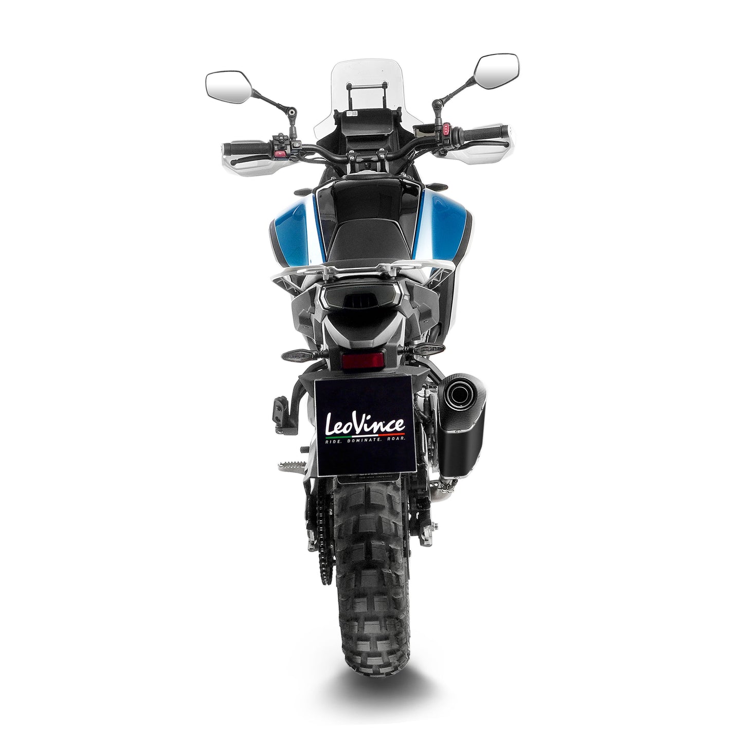 LeoVince Black Slip-On Exhaust For CFMOTO 450MT (2024+)