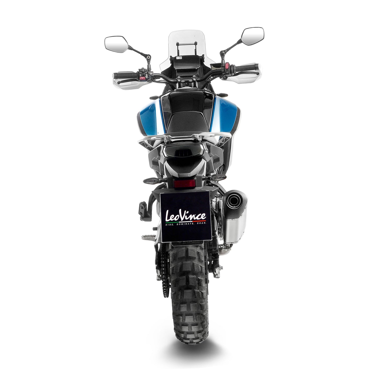 LeoVince Silver Slip-On Exhaust For CFMOTO 450MT (2024+)