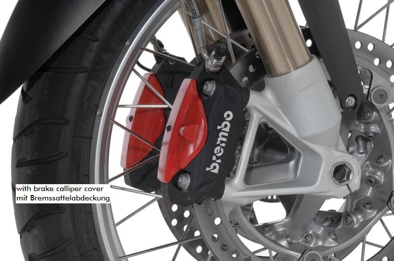Brake calliper cover (set) front for BMW R1200GS (2013-)/ R1200GS Adventure (2014-)/ R1200RT (2014-)/ R nineT/ F800R (2015-)/ R1200R (2015-)/ R1200RS/ S1000XR image 1