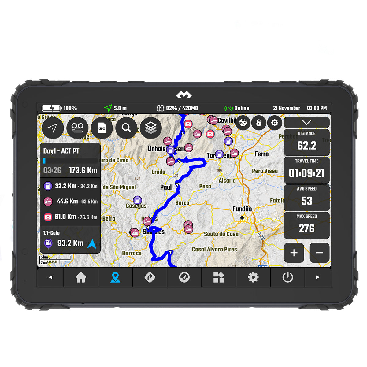 DMD-T865X Nav Tab (8″) – Adventure Motorcycles Ireland