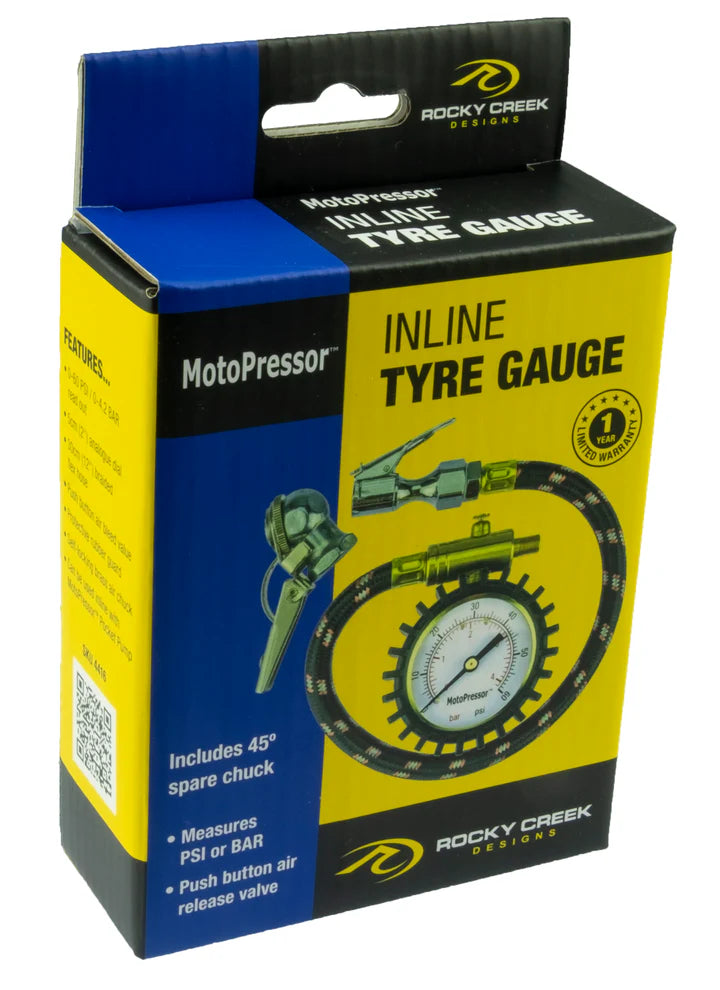 Rocky Creek Designs MotoPressor Inline Tyre Gauge