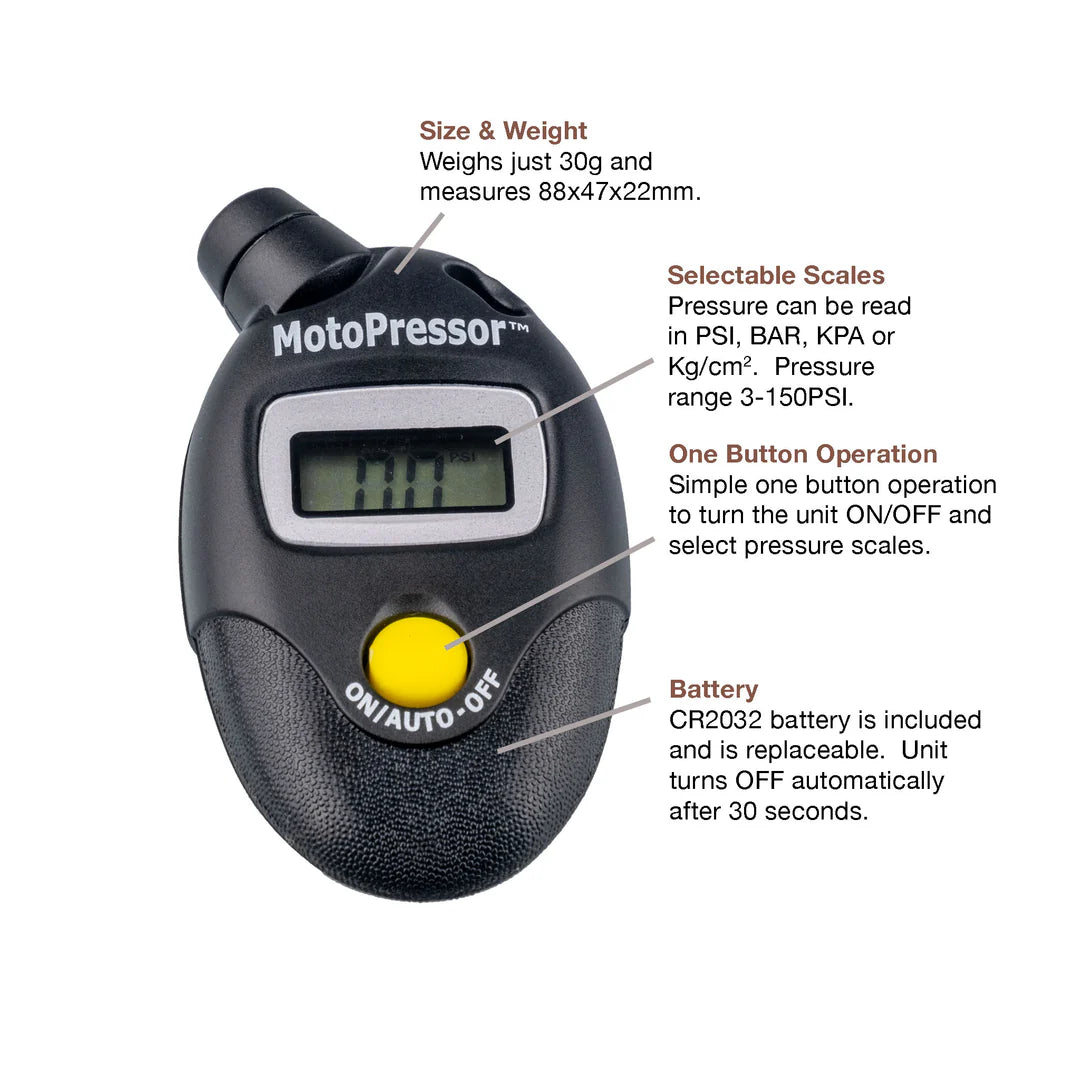 Rocky Creek Designs Motopressor Digital Tyre Gauge V2
