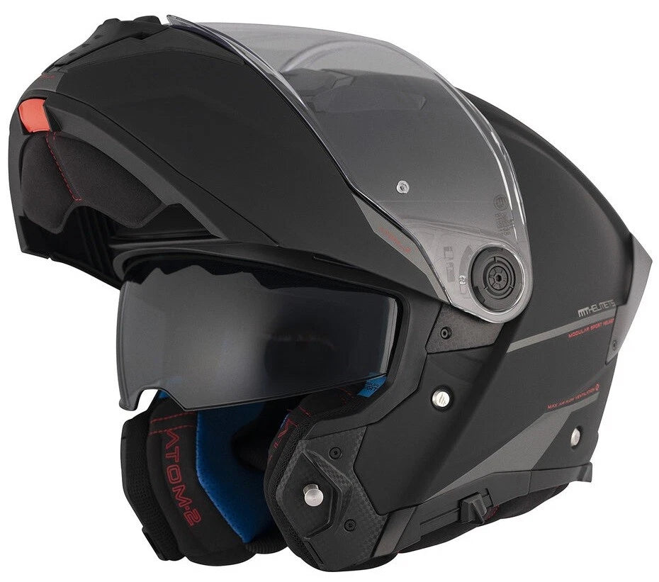 MT Helmets Atom 2 BK A1 MATT BLACK