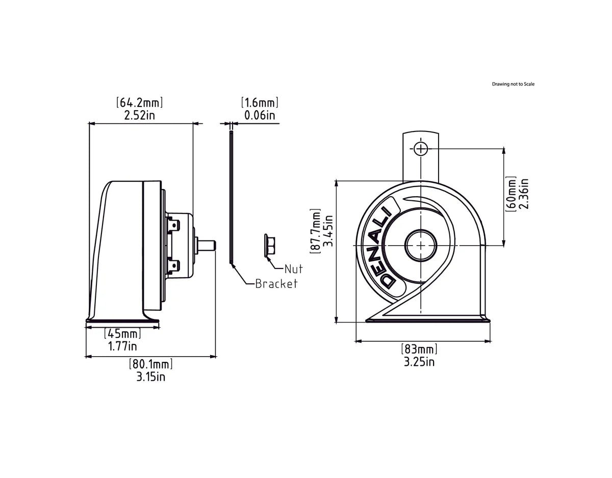 SoundBomb™ Mini Electromagnetic Low Tone Horn