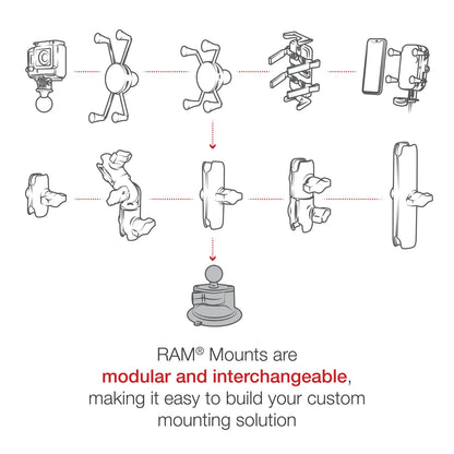 RAM® Twist-Lock™ Suction Cup Base with Ball
