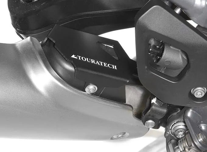 Protection exhaust flap, black for BMW