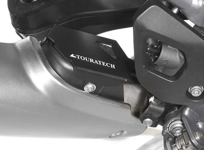 Protection exhaust flap, black for BMW