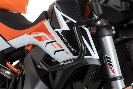 Stainless steel fairing crash bar, black for KTM 890 Adventure (-2022)/ 890 Adventure R (-2022)/ 790 Adventure/790 Adventure R (-2022)