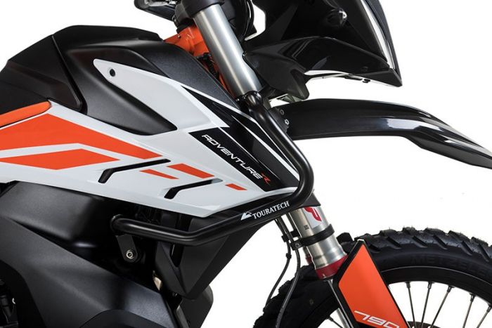 Stainless steel fairing crash bar, black for KTM 890 Adventure (-2022)/ 890 Adventure R (-2022)/ 790 Adventure/790 Adventure R (-2022)