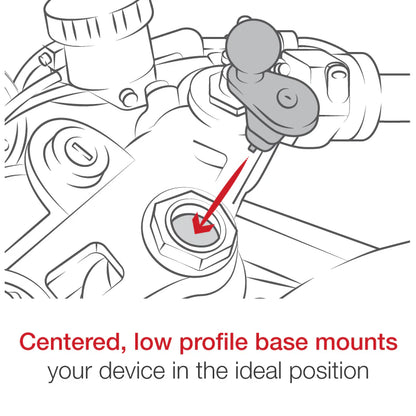 RAM® Motorcycle Fork Stem Ball Base