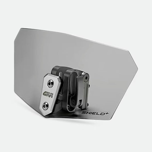 Givi Shield+ motorcycle protection panel on a white background