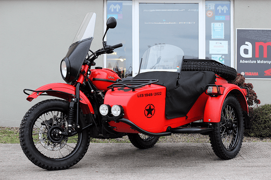 Ural tricycle in red