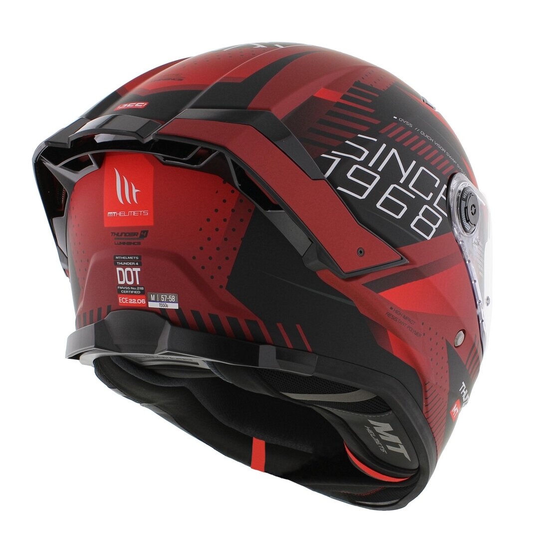 MT Helmets Thunder 4 LUMINENCE MATT RED