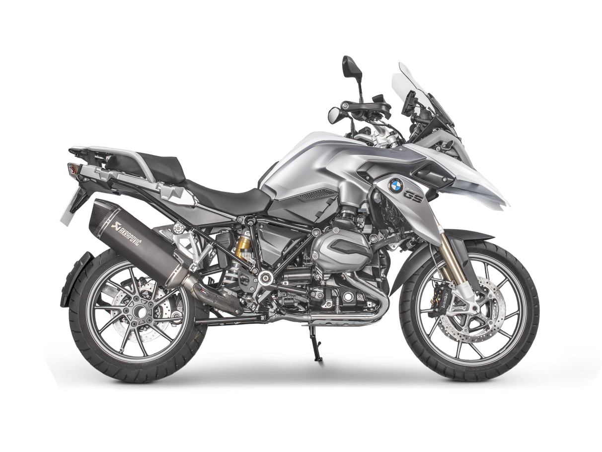 Akrapovic Exhaust Titanium Black Slip-on BMW R1200GS Adventure 2017-2018