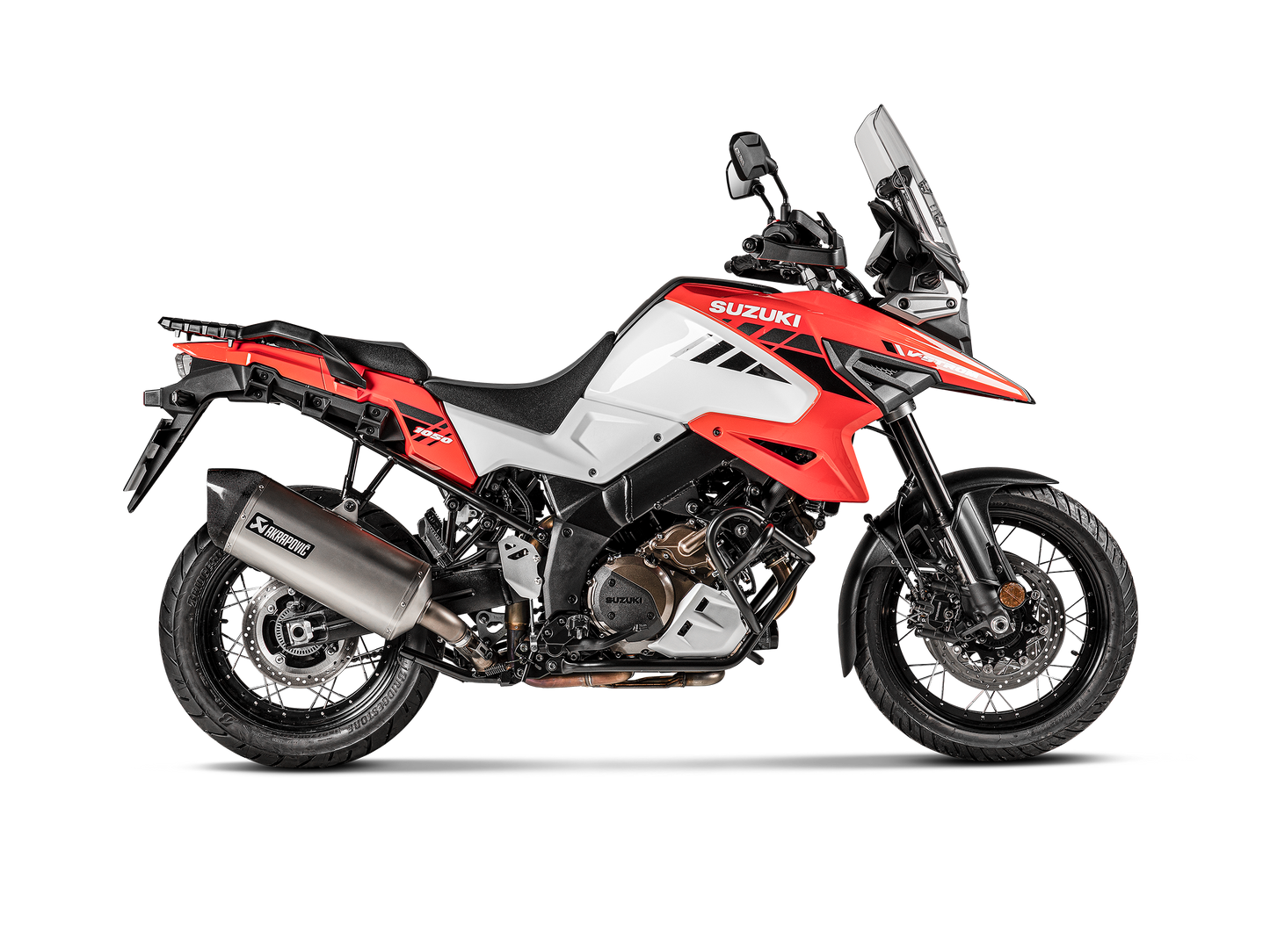 Akrapovic Exhaust Titanium Slip-on for Suzuki V-Strom 1000 / 1050 (2014–2025+)