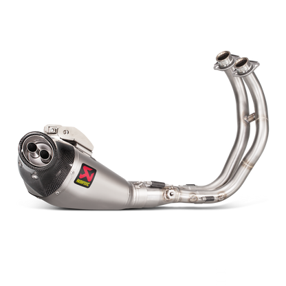 akrapovic full system exhaust on white background
