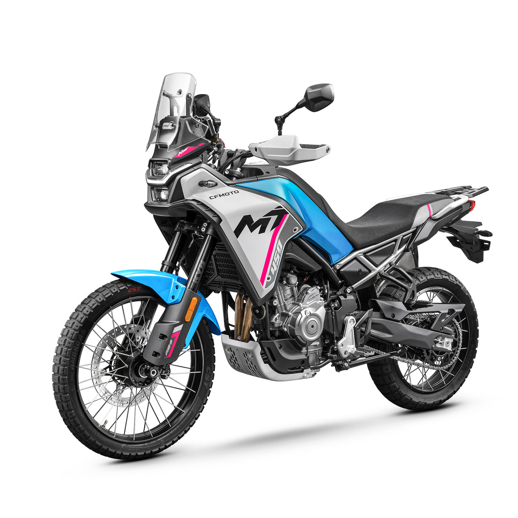 CFMOTO 450MT Zephyr Blue Left View
