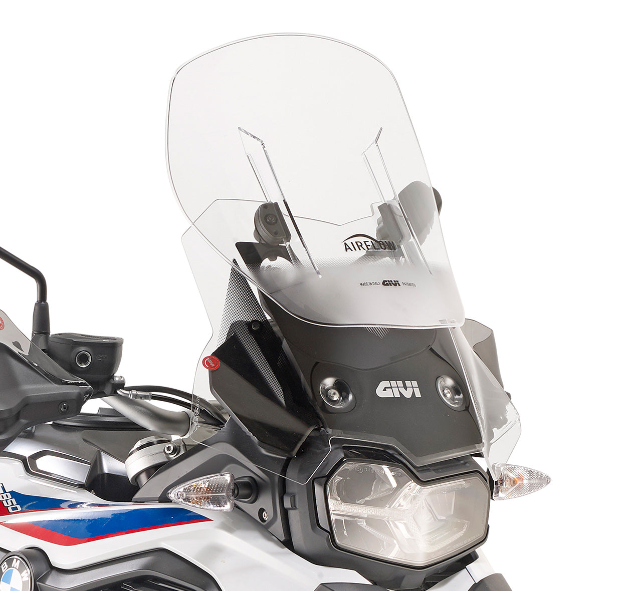 GIVI Airflow Sliding Windscreen for BMW F 750 GS, F 800 GS, F 850 GS, HxW max 59x49cm, 12 cm sliding