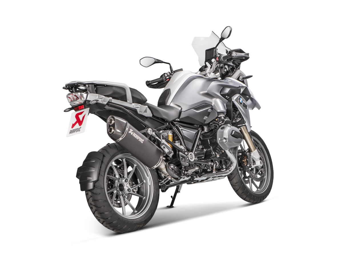 Akrapovic Exhaust Titanium Black Slip-on BMW R1200GS Adventure 2017-2018