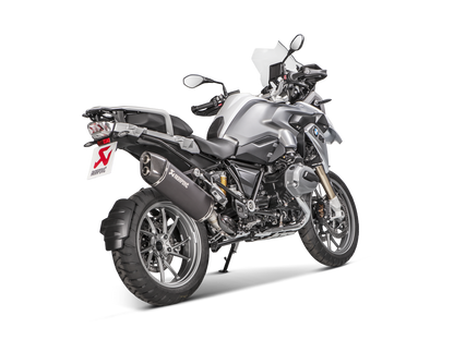 Akrapovic Exhaust Titanium Black Slip-on BMW R1200GS Adventure 2017-2018