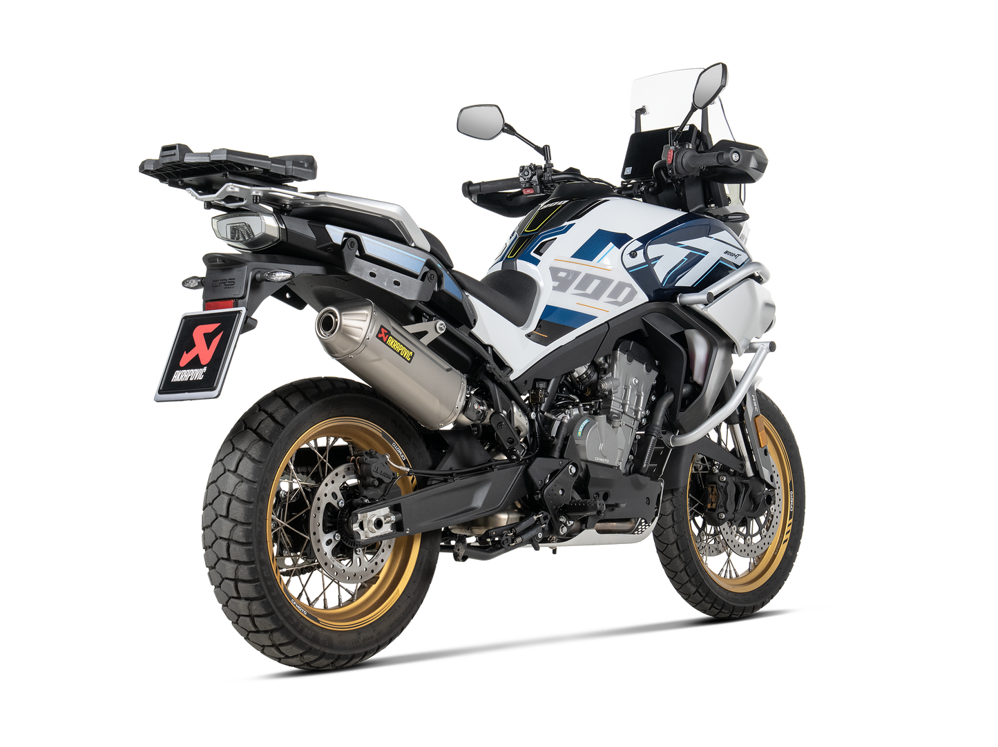 Akrapovic Exhaust Titanium Slip-on for CFMOTO 800MT (2024+)