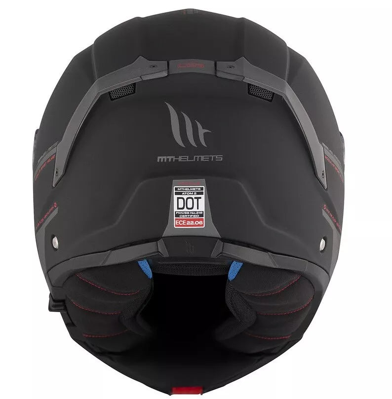 MT Helmets Atom 2 BK A1 MATT BLACK