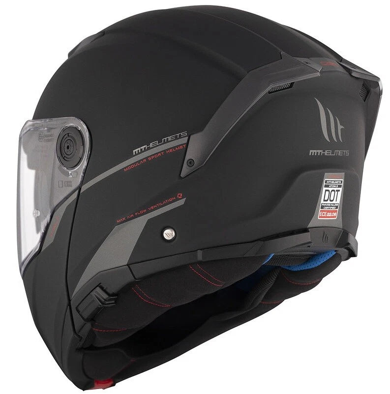 MT Helmets Atom 2 BK A1 MATT BLACK